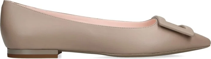 Roger Vivier Leather Gommettine Ballet Flats