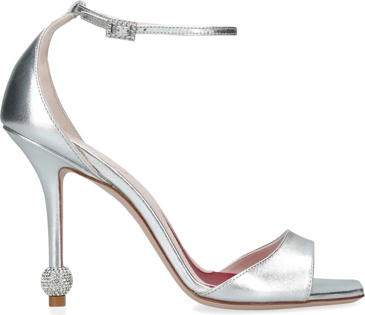 Roger Vivier Leather Marlene Sandals 100