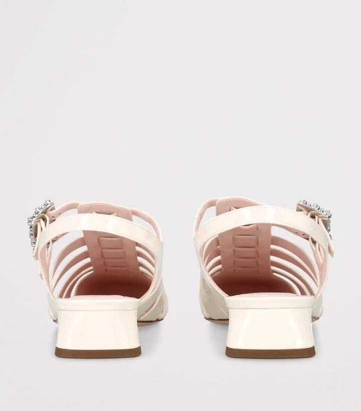 Roger Vivier Leather Mini Très Vivier Sandals 25 - Image 2