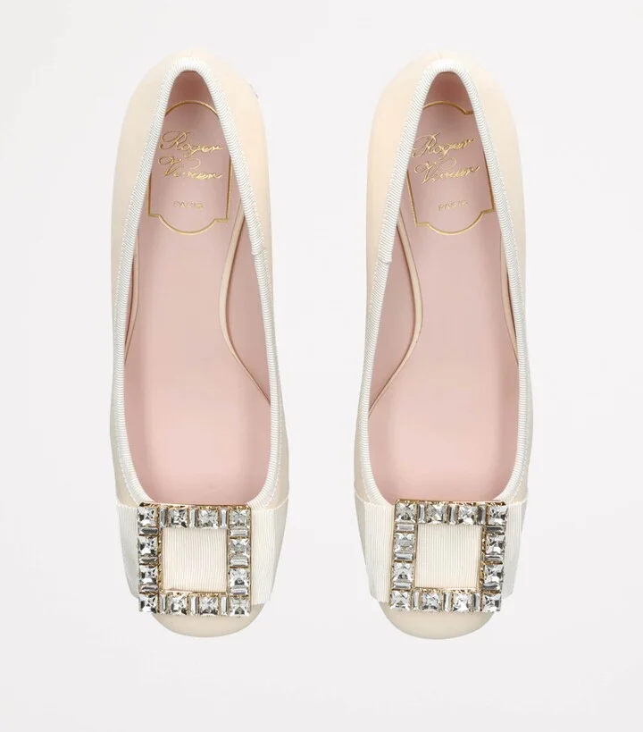 Roger Vivier Leather Très Vivier Strass Heeled Mules 45 - Image 4