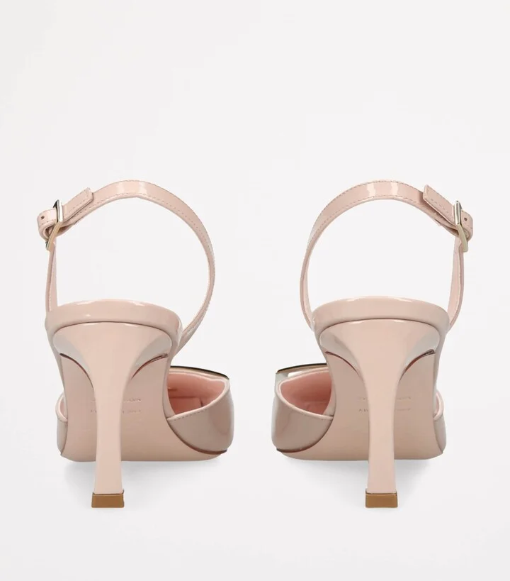 Roger Vivier Leather Trompette Slingback Pumps 70 - Image 2