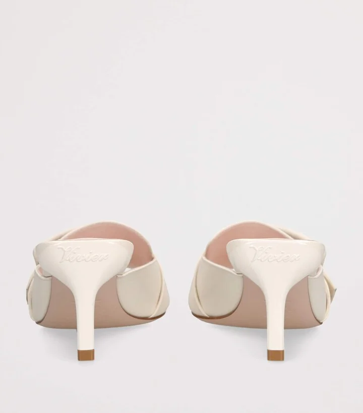 Roger Vivier Leather Viv' Canard Heeled Mules 55 - Image 2