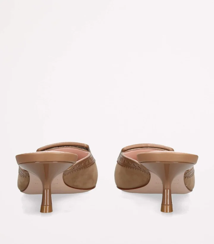 Roger Vivier Leather Viv In The City Mules 45 - Image 2
