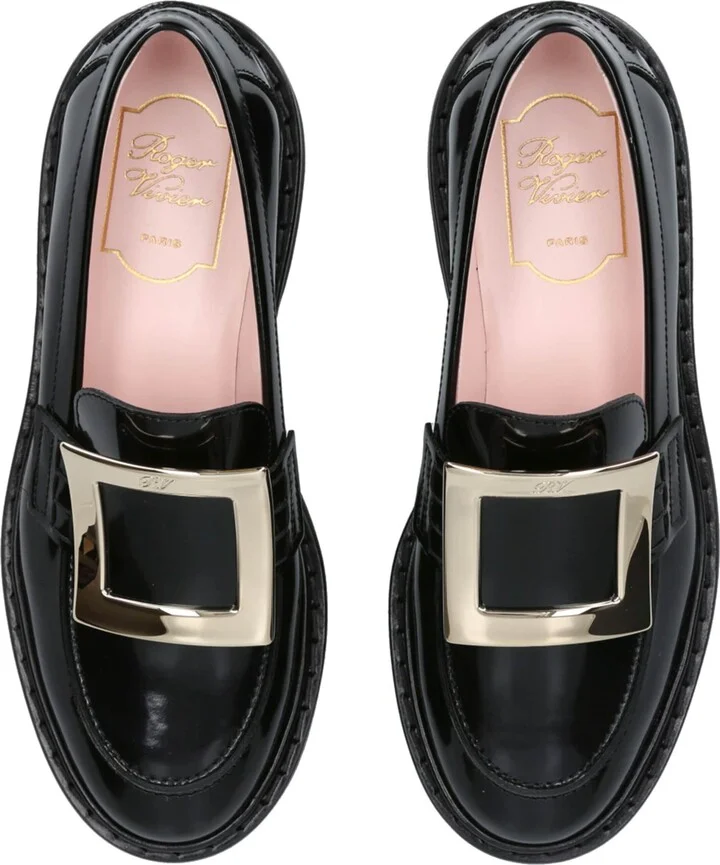 Roger Vivier Leather Viv' Rangers Loafers - Image 3