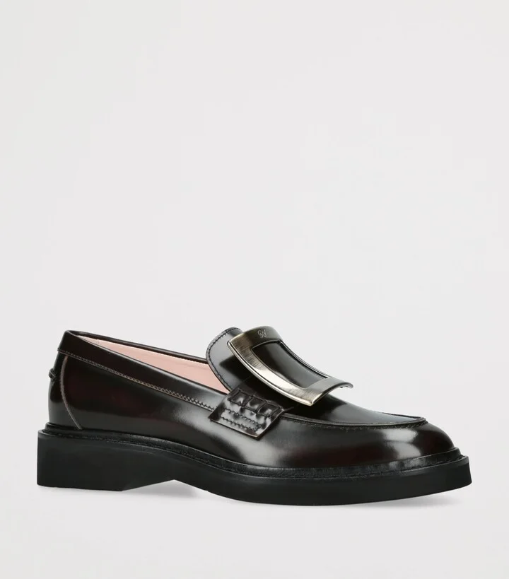 Roger Vivier Leather Viv' Rangers Loafers - Image 3