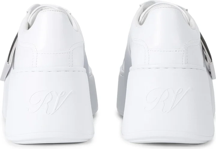 Roger Vivier Leather Viv Skate Platform Sneakers - Image 2