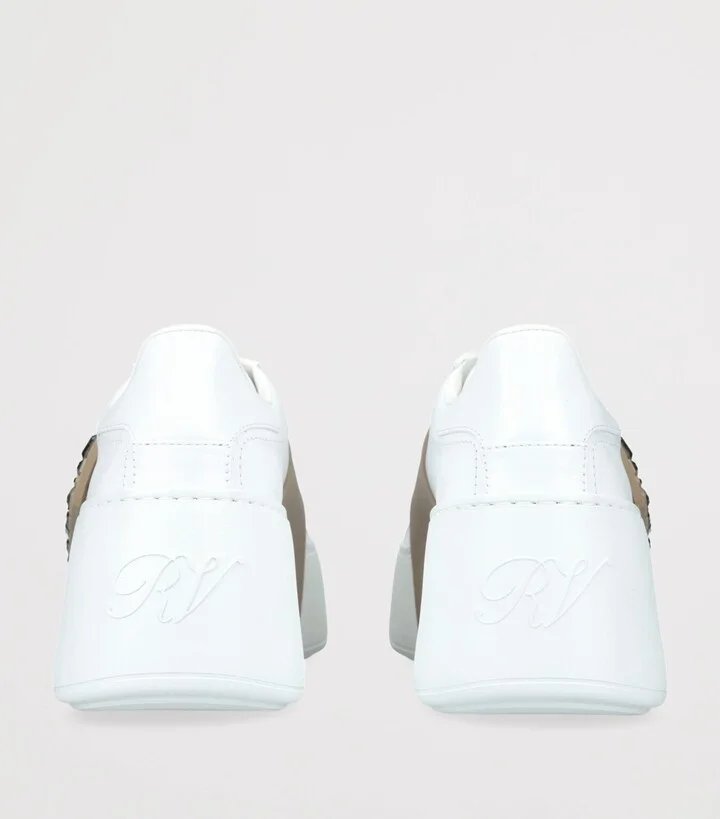 Roger Vivier Leather Viv Skate Platform Sneakers - Image 2