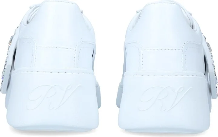 Roger Vivier Leather Viv Skate Sneakers - Image 4