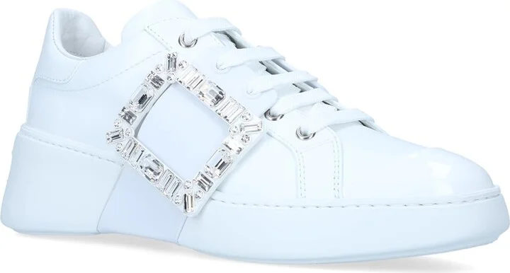 Roger Vivier Leather Viv Skate Sneakers - Image 6