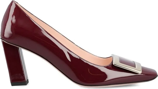 Roger Vivier Logo Engraved Block Heeled Pumps