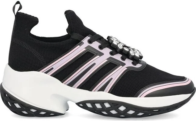 Roger Vivier Mesh Panelled Sneakers
