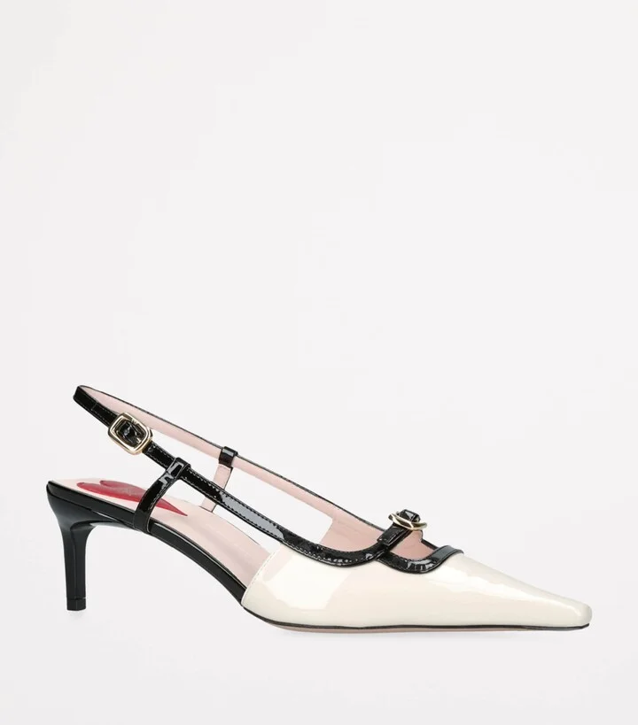 Roger Vivier Mini Buckle Slingback Heels 55 - Image 3