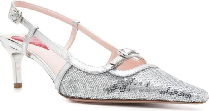 Roger Vivier Mini Buckle Slingback Pumps - Image 4