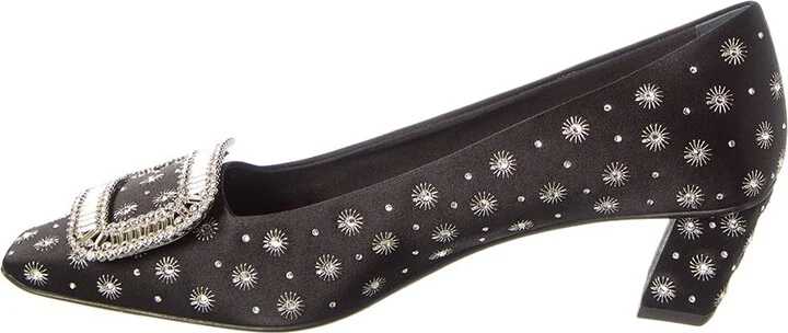 Roger Vivier Mini Strass Satin Pump - Image 2