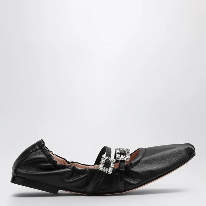 Roger Vivier Nappa Ballerina With Straps