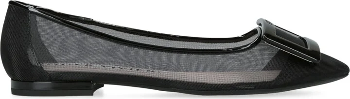 Roger Vivier Net Gommettine Ballet Flats