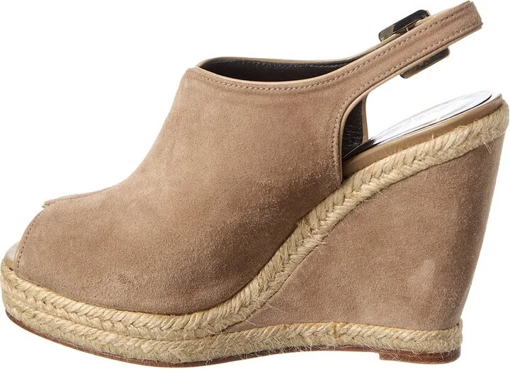 Roger Vivier New Cordella Suede Wedge Sandal - Image 2