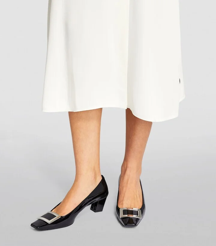 Roger Vivier Patent Decolleté Belle Vivier Pumps 45 - Image 2