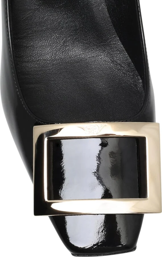 Roger Vivier Patent Decolleté Belle Vivier Pumps 70 - Image 6