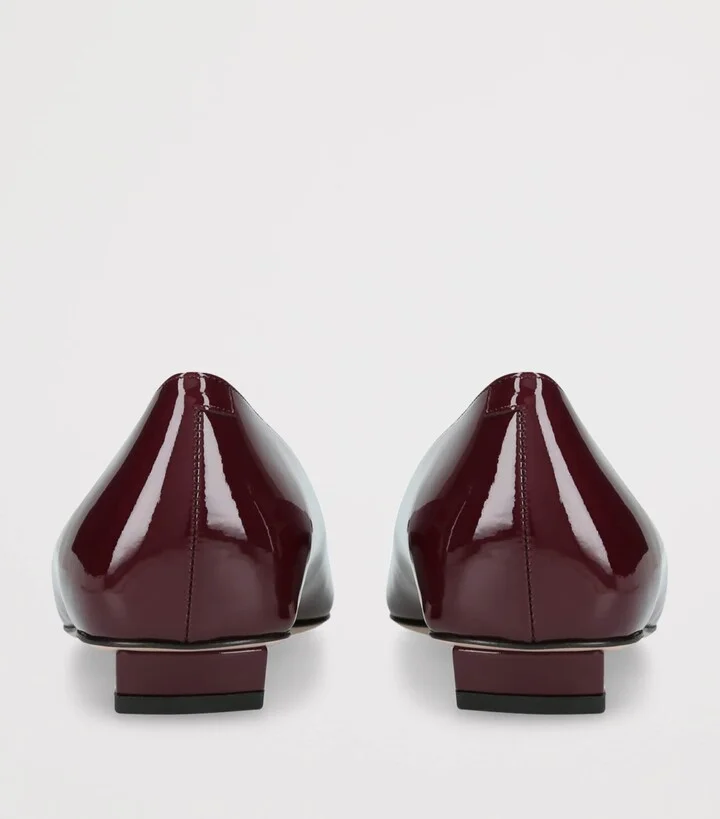 Roger Vivier Patent Leather Belle Vivier Trompette Ballet Flats - Image 2