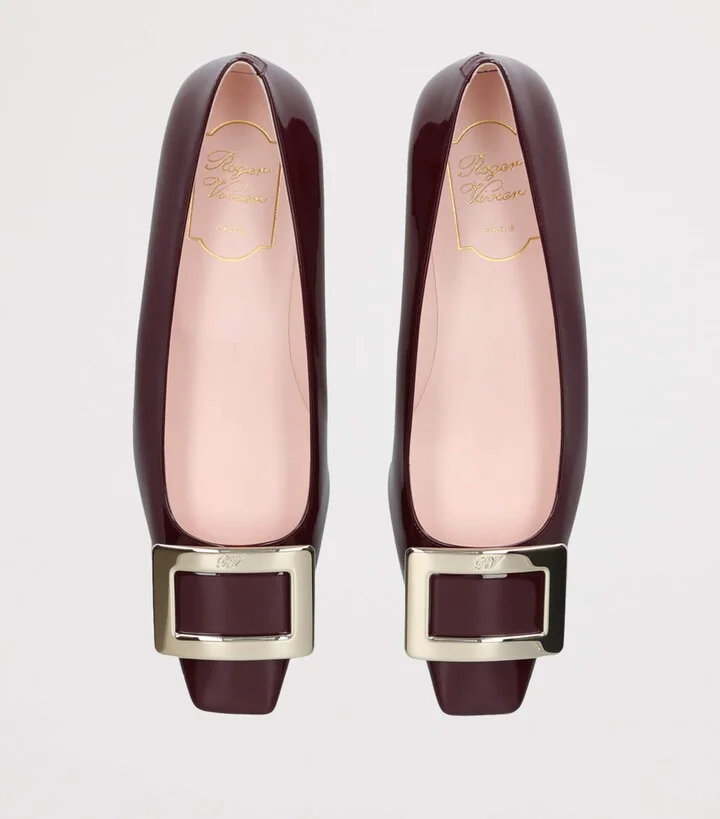 Roger Vivier Patent Leather Belle Vivier Trompette Ballet Flats - Image 4