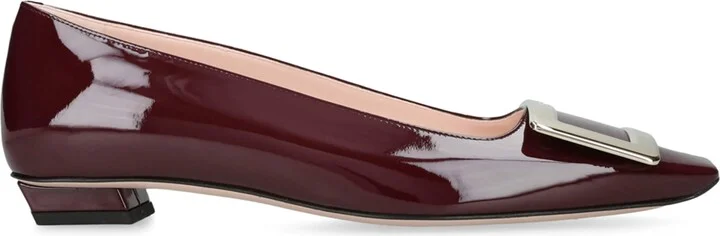 Roger Vivier Patent Leather Belle Vivier Trompette Ballet Flats