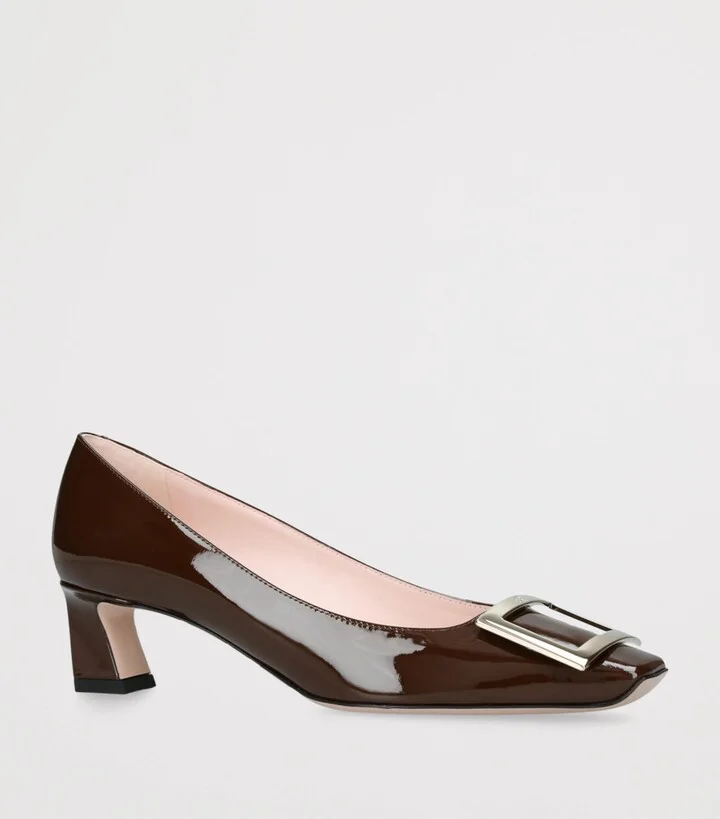 Roger Vivier Patent Leather Belle Vivier Trompette Pumps 45 - Image 3