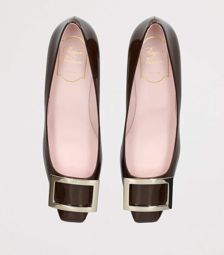 Roger Vivier Patent Leather Belle Vivier Trompette Pumps 45 - Image 4