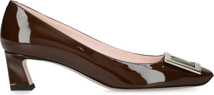 Roger Vivier Patent Leather Belle Vivier Trompette Pumps 45