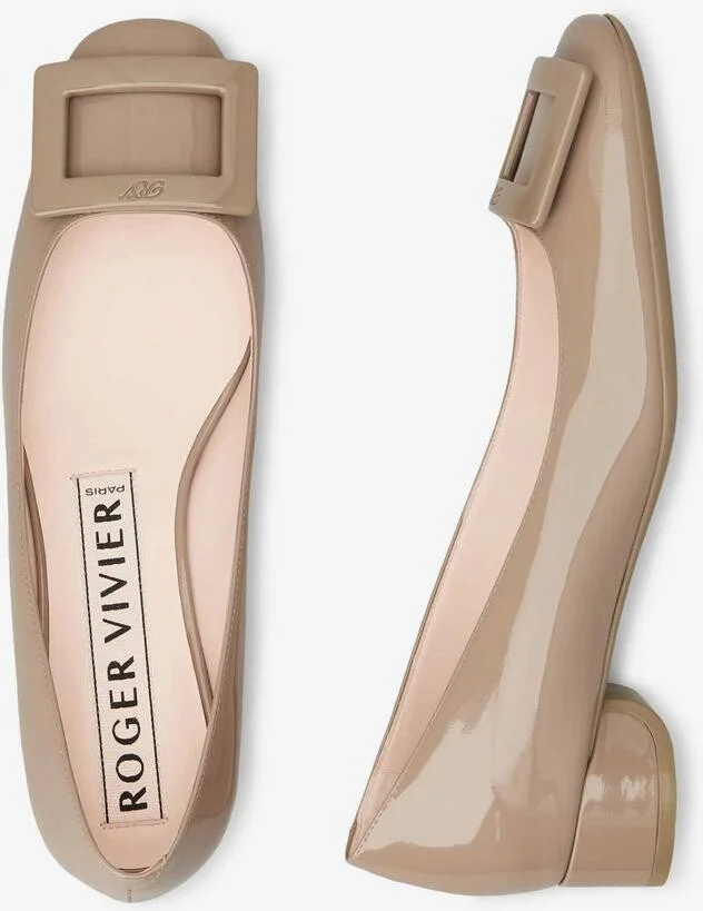 Roger Vivier Patent Leather Buckle Ballerinas - Image 3