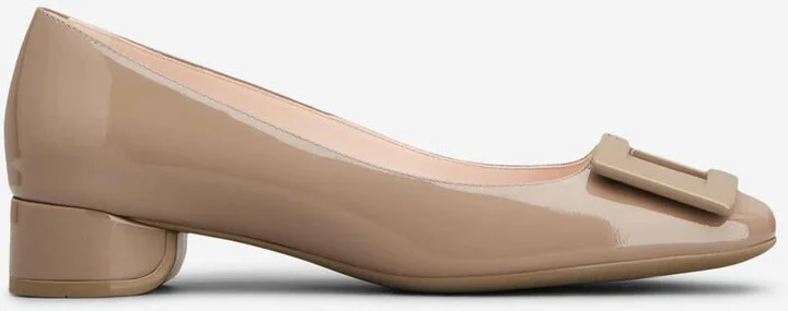 Roger Vivier Patent Leather Buckle Ballerinas