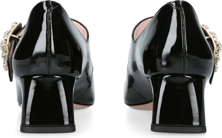 Roger Vivier Patent Leather Tres Viv Mary Janes 45 - Image 2