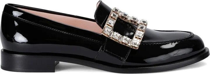 Roger Vivier Patent Leather Très Vivier Loafers