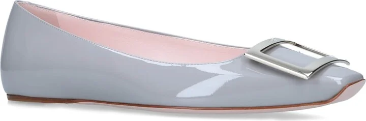 Roger Vivier Patent Leather Trompette Ballet Flats