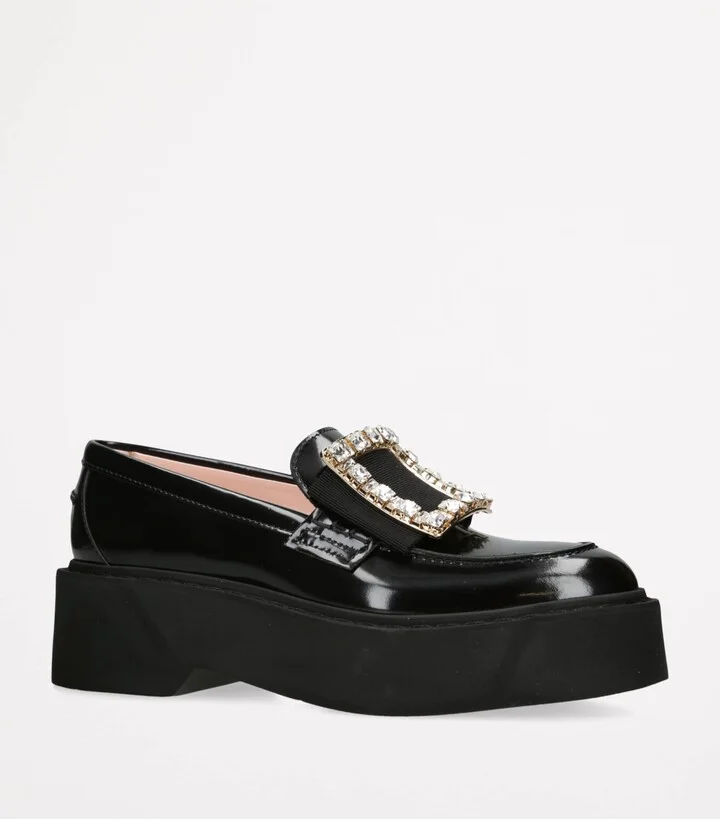 Roger Vivier Patent Leather Viv' Rangers Loafers - Image 3