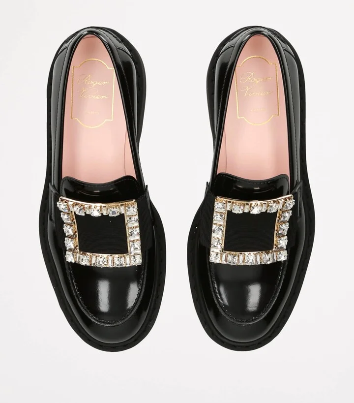 Roger Vivier Patent Leather Viv' Rangers Loafers - Image 4