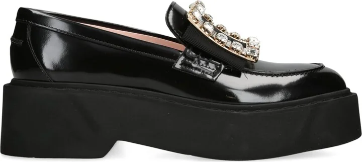 Roger Vivier Patent Leather Viv' Rangers Loafers