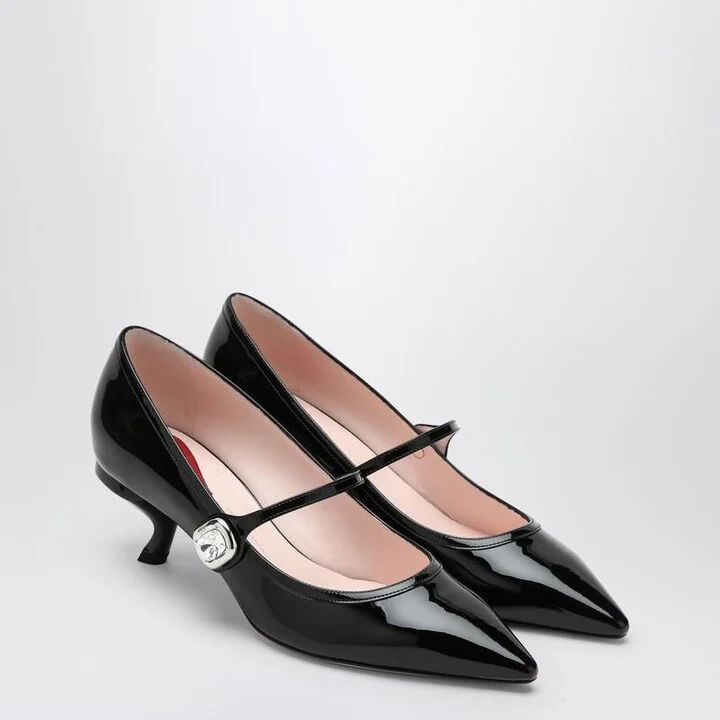 Roger Vivier Patent Mary Jane Virgule Decolletés - Image 2