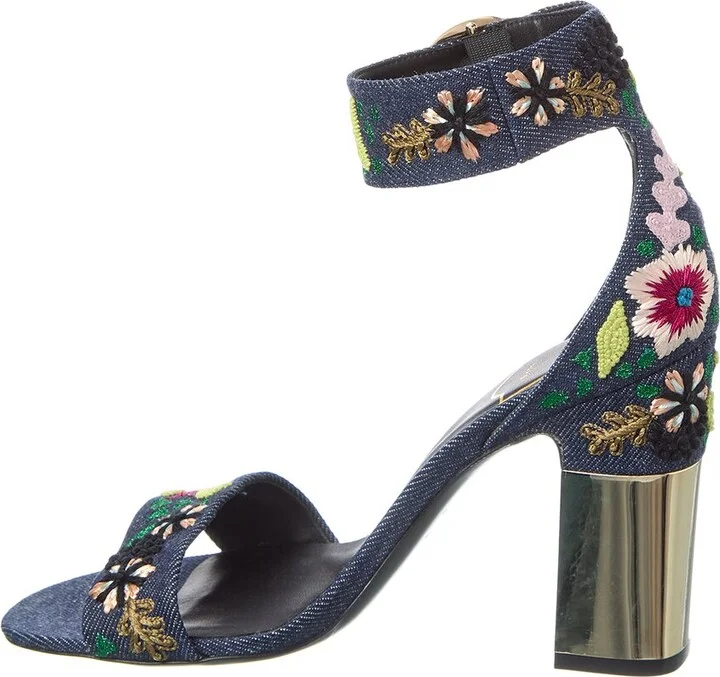 Roger Vivier Podium Denim Sandal - Image 2