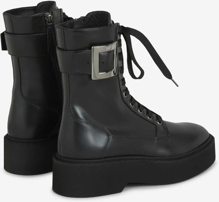Roger Vivier Rangers Leather Boots - Image 3