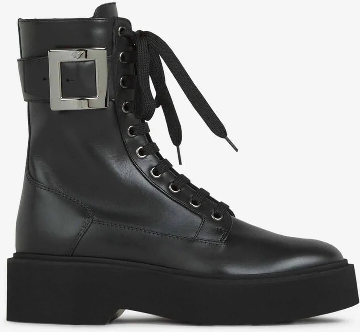 Roger Vivier Rangers Leather Boots
