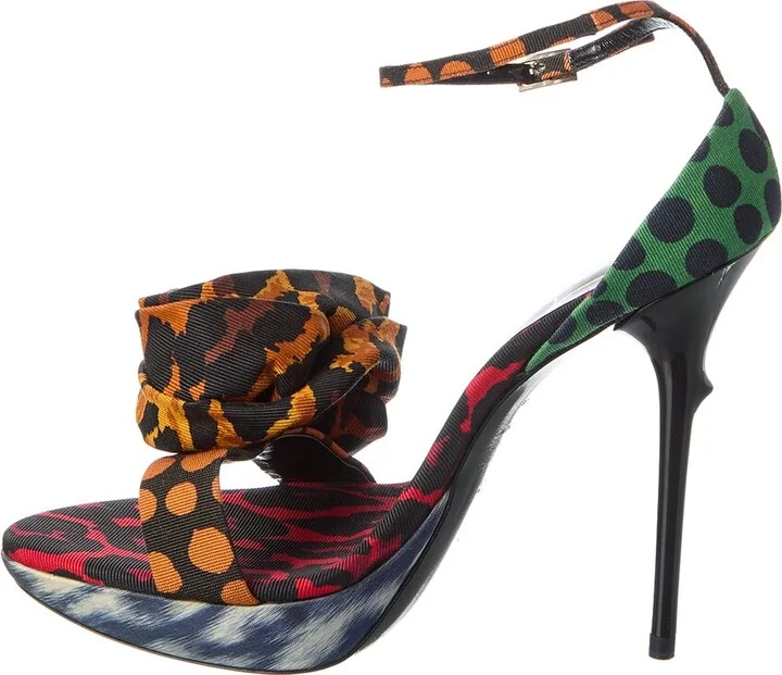 Roger Vivier Rose Grosgrain Platform Sandal - Image 2