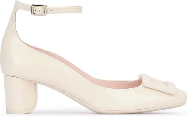 Roger Vivier Roundy Ankle-Strap Buckle Pumps
