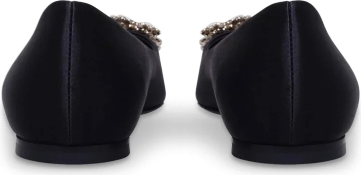 Roger Vivier Satin Flower Strass Ballet Flats - Image 2