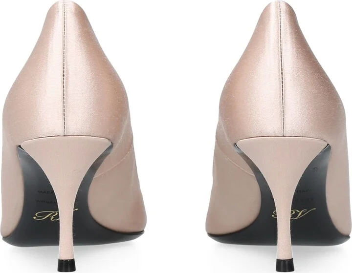 Roger Vivier Satin Flower Strass Pumps 65 - Image 2