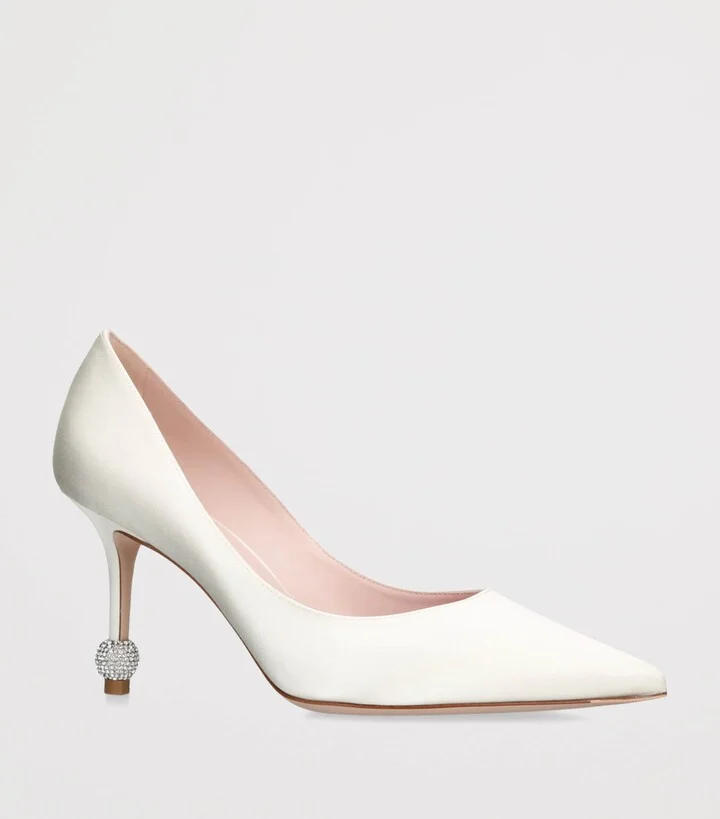 Roger Vivier Satin Marlene Pumps 85 - Image 3