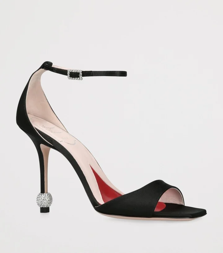 Roger Vivier Satin Marlene Sandals 100 - Image 3
