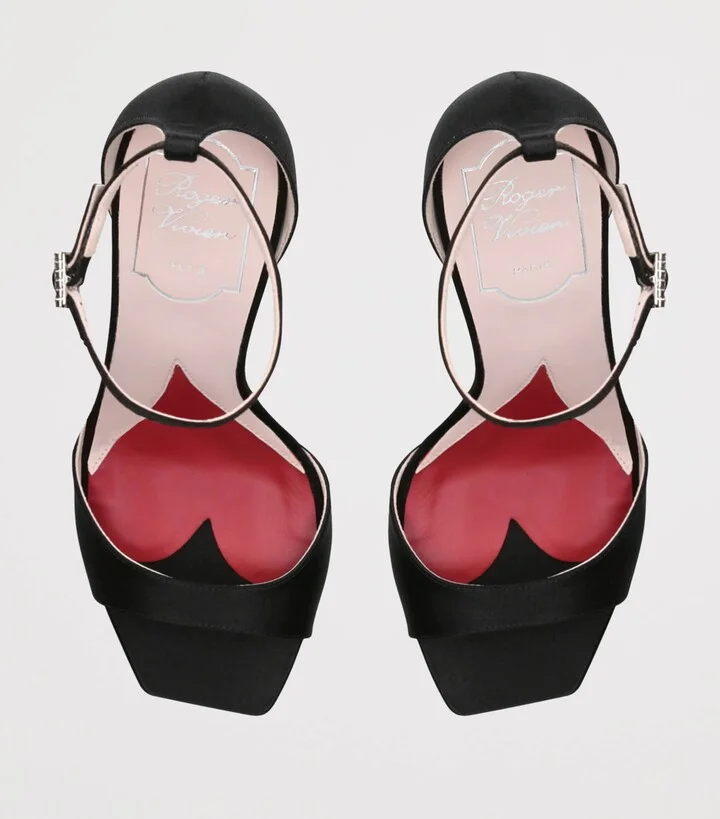 Roger Vivier Satin Marlene Sandals 100 - Image 4