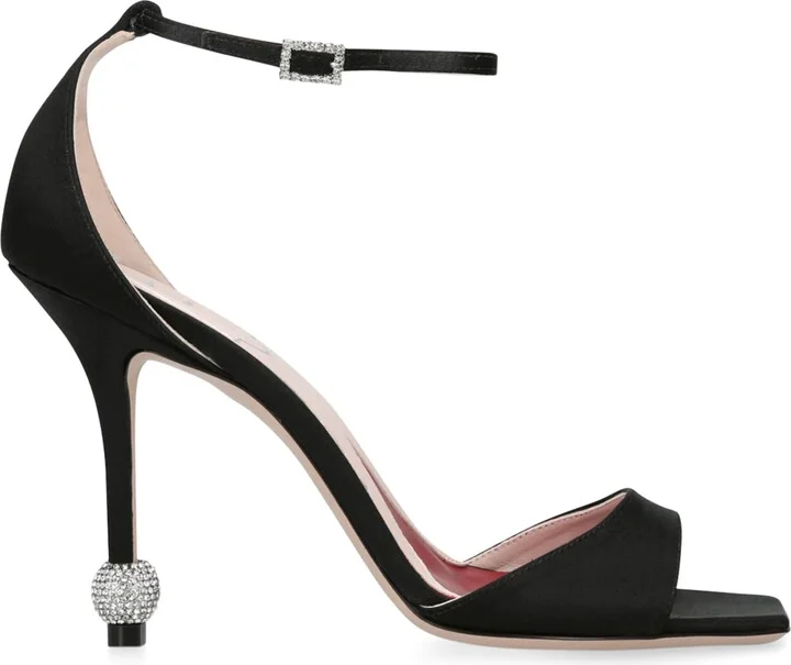 Roger Vivier Satin Marlene Sandals 100