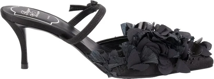 Roger Vivier Sin Petals Leather Slingback Sandal - Image 2